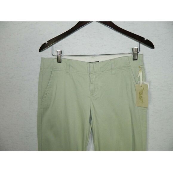 Gold Hawk Pants Mint Green Khakis Flare Leg Flat Front Size 8 - Picture 3 of 8